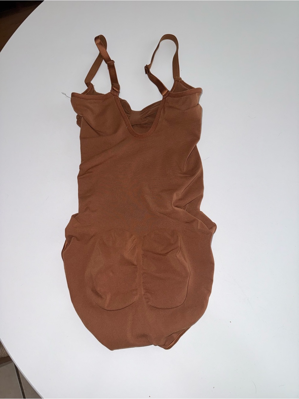 SKIMS Chocolate Brown Adjustable-Strap Bodysuit - Picture 2 of 3